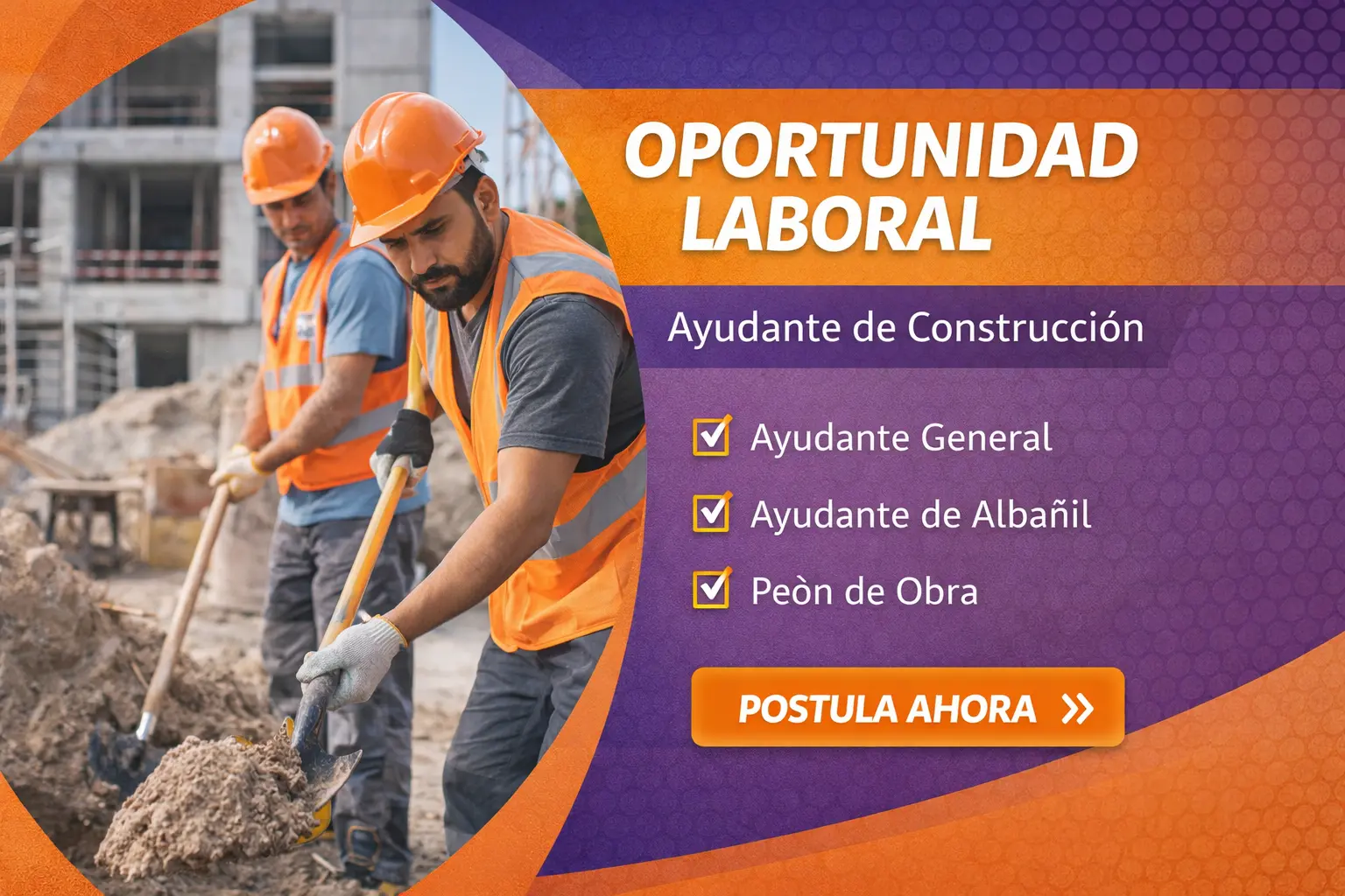 En este momento estás viendo Ayudante de Construcción