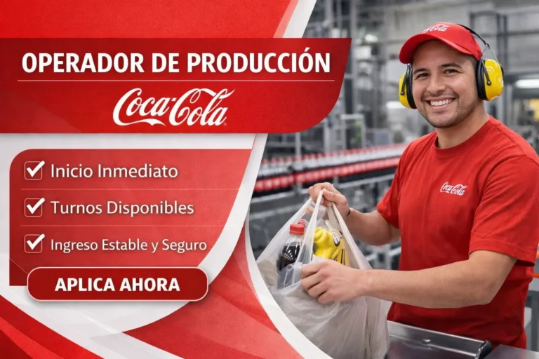 Lee más sobre el artículo Operador de Producción Coca-Cola