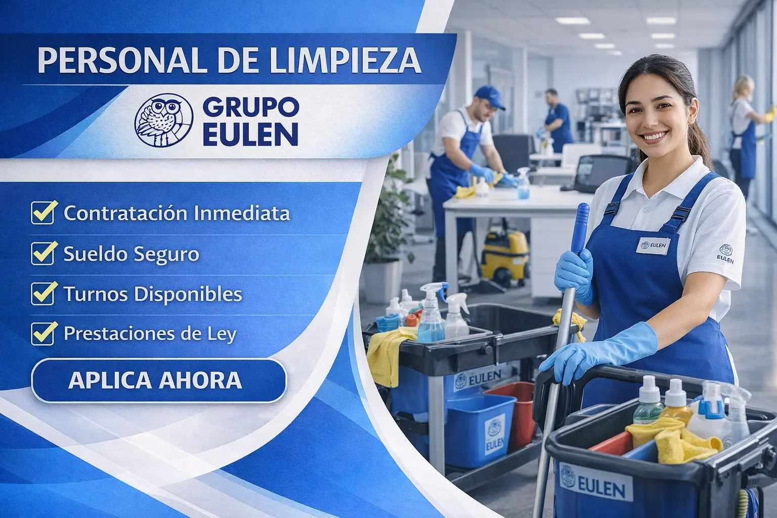 En este momento estás viendo Personal de Limpieza Grupo EULEN