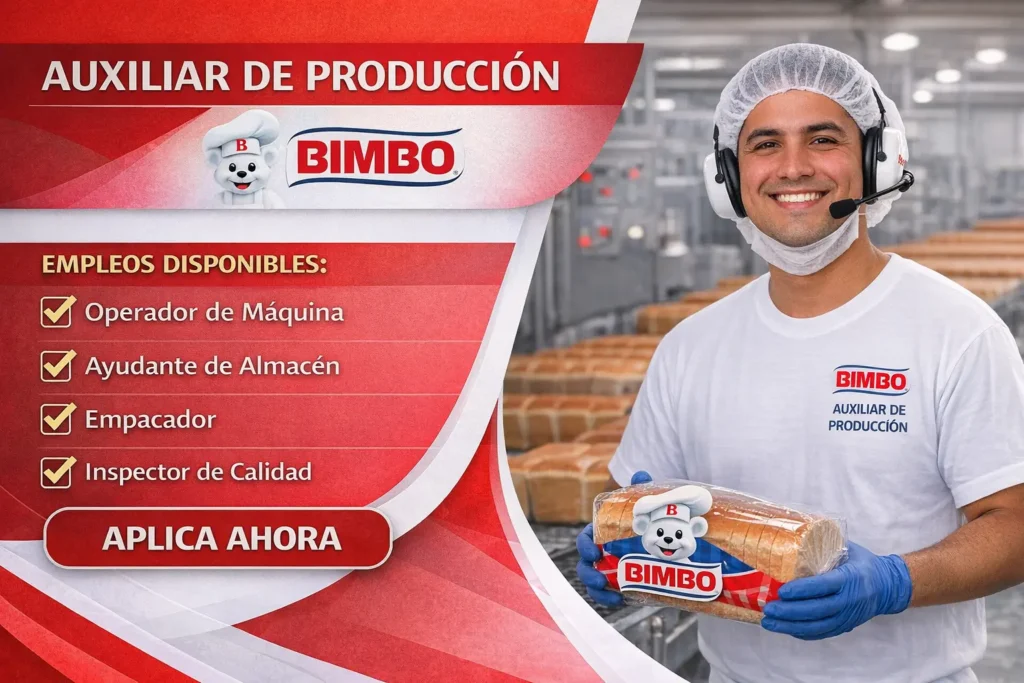 Auxiliar de Producción BIMBO