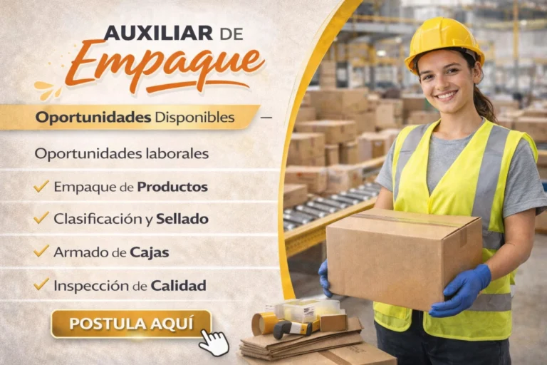 Lee más sobre el artículo Auxiliar de Empaque