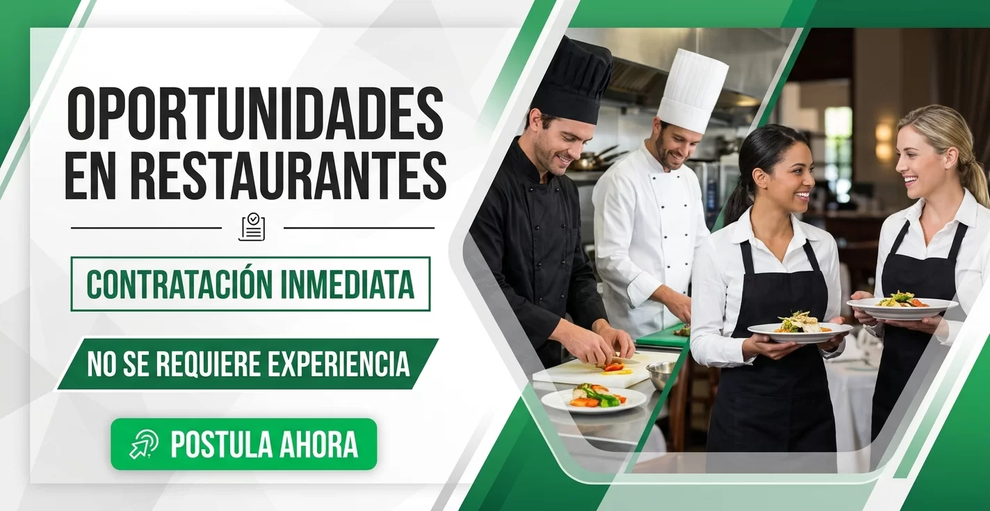 En este momento estás viendo Oportunidades en Restaurantes